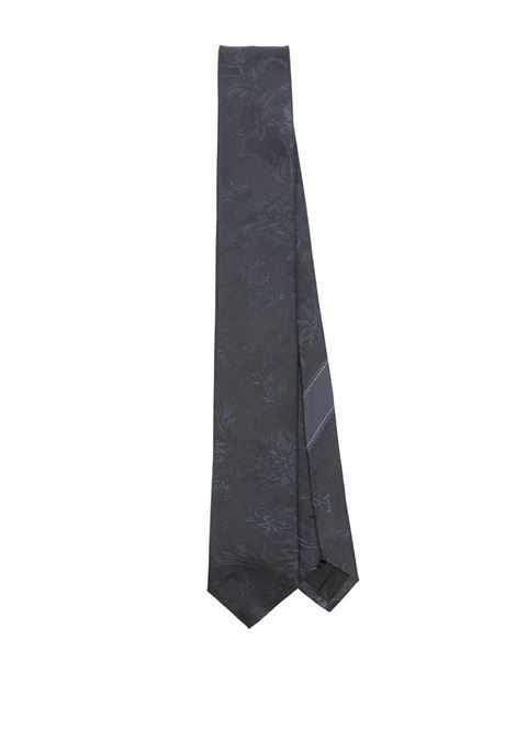 Blue printed slik tie Dries Van Noten - men DRIES VAN NOTEN | 2510216001909559